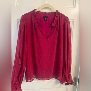 Halogen Fushia Blouse Medium